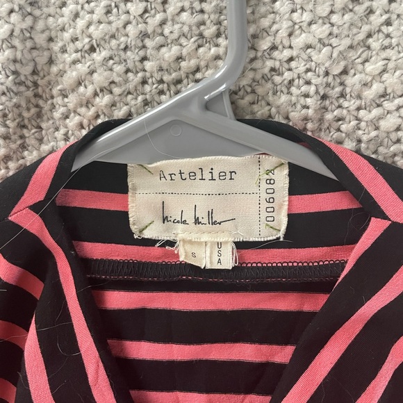 Nicole Miller Artelier Pink/Black Dress, Size Small - Picture 3 of 3